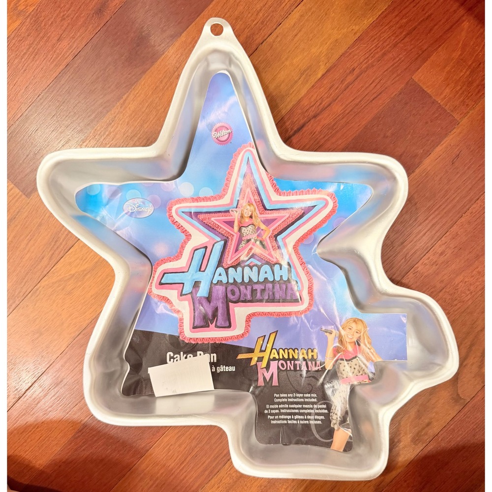 Wilton Cake Pan Disney Hannah Montana Star‎ Silver Aluminum Y2K 2105-4060